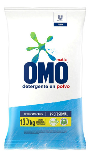Omo Detergente De Ropa En Polvo 13.7 Kg Matic