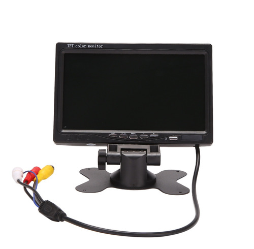 Monitor Tft Lcd Hd A Color De 7 Pulgadas Para Coche, Cctv, A