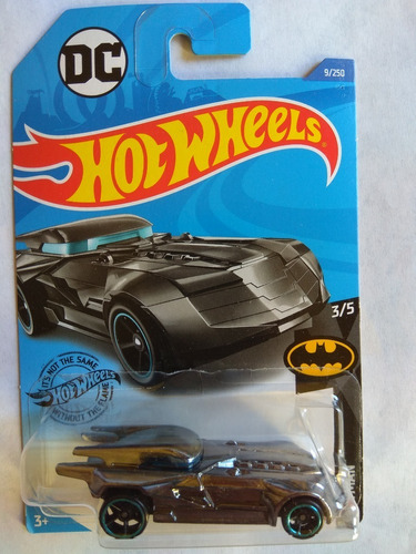 Hot Wheels Batman Batimovil Batmobile Dc Plata 3/5 Ba3