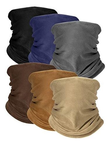 Calentadores De Cuello Para Invierno, 6 Uds.