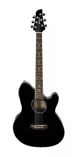 Guitarra Electroacústica Ibanez Talman TCY10E para diestros black high gloss brillante