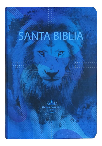 Biblia Reina Valera 1960 Letra Grande Leon Celeste Azul