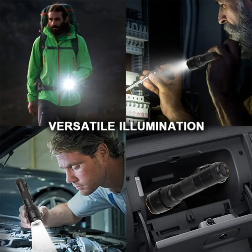 Funda De Carga Para Linterna De Luz Fuerte F 1200 Lm Tipo C