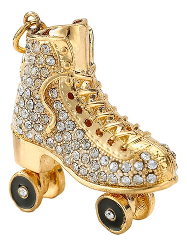 (a) Chaveiro Ice Skates De Cristal Cintilante Para Strass Ke