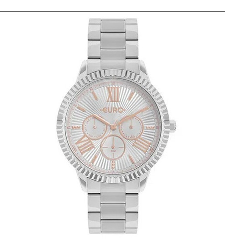Relógio Euro Multiglow Feminino Prata Eu6p29ahr/3k