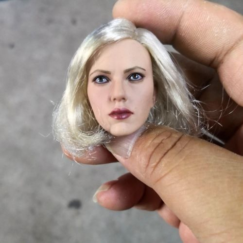 1/6 Viuda Negra Scarlett Johansson Rubia Pelo Mujer Jefa F 1