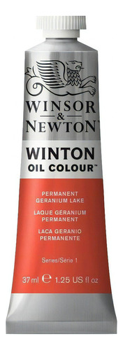 Pintura Oleo Winsor & Newton Winton 37ml Colores A Escoger Color Del Óleo Permanent Geranium Lake - Laca Geranio No 22
