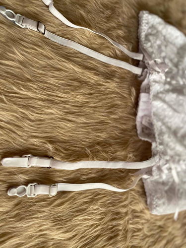 Sexy Corset De Lencería De Encaje Completo, Blanco