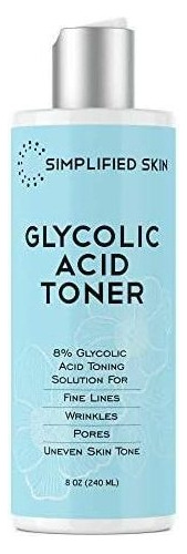 Tóner De Ácido Glicólico 8% Para Cara (8 Onzas). Exfoliante