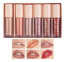 Comprar Juego De Brillo De Labios Con Brillo De Agua De 6 Colores