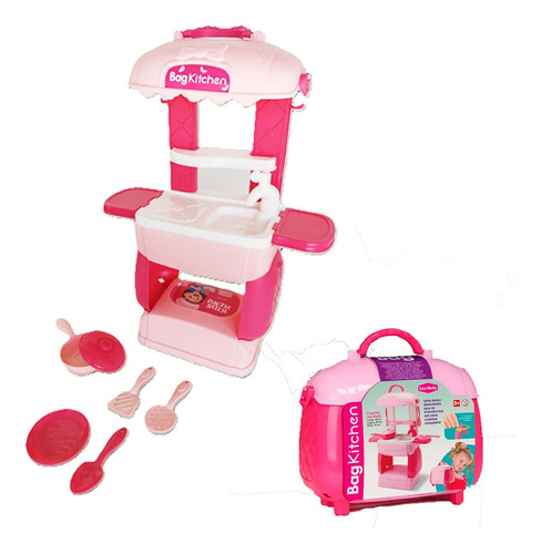Kit Boneca Bebê Morena Mamãe Reborn 45cm + Mini Cozinha