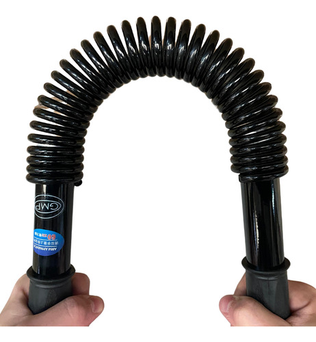 Barra Resistencia Brazos Pecho Ejercicio Resorte 60 Kg Gmp Color Negro