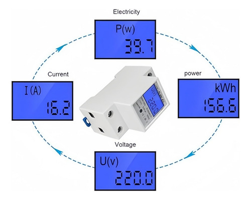 Remarcador Monofacico Medidor Digital 50a 220v Mejor Calidad