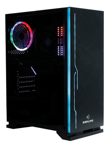 Gabinete Gamer Rgb Shenlong Gt-701 1 Cooler 120mm Rgb