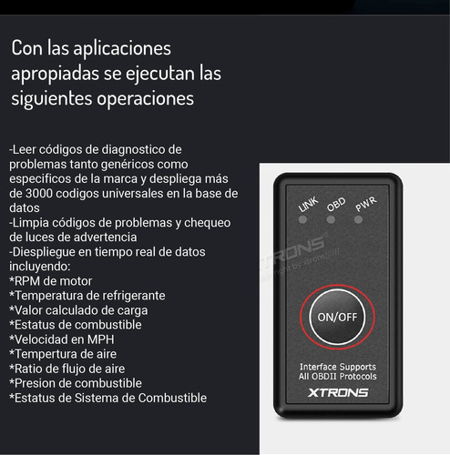 Imagen 4 de 8 de Escaner Obd01 Para Estereos Xtrons