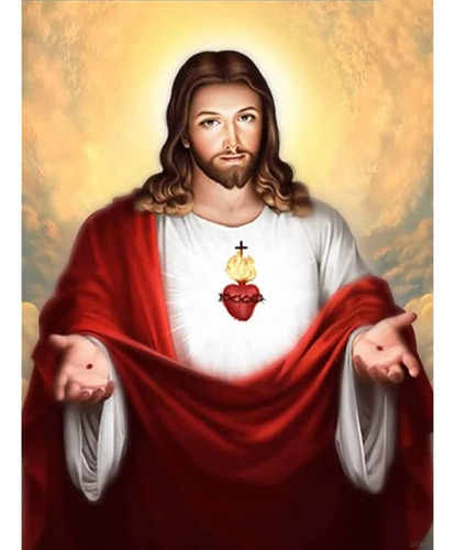 Jesucristo Sagrado Corazón De Religiosos Diy 5d Diamond Pint
