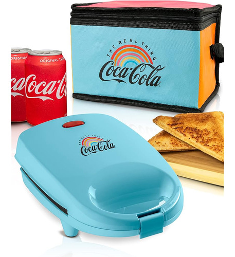 Nostalgia Coca-cola Sandwichera Con Bolsa Enfriadora De Bebi