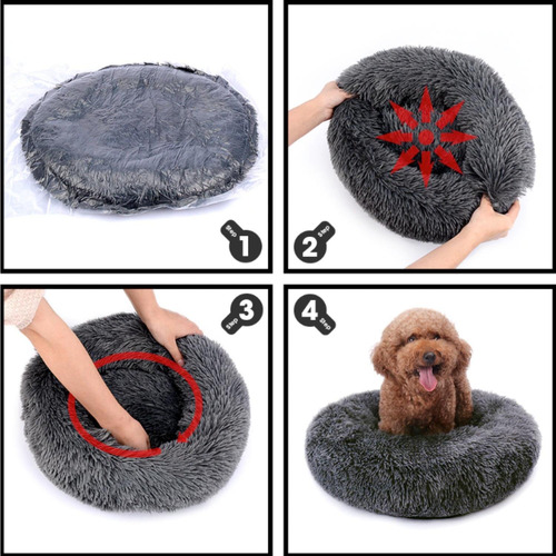 Imagen 5 de 10 de Cama Para Perros Gatos Mascotas 60 Cm
