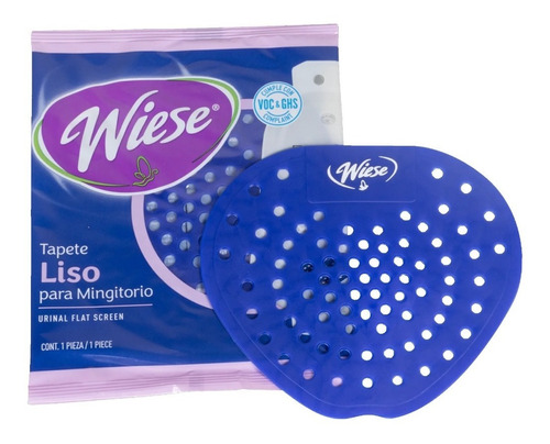 Tapete Mingitorio Liso Wiese Aroma Chicle Azul Con 12 Piezas