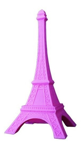 Luminária Abajur De Mesa Quarto Torre Eiffel Paris Enfeite Cor da estrutura Rosa