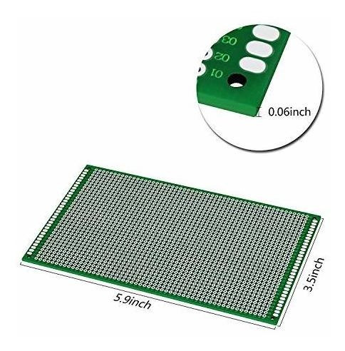 2 Placa Prototipo Pcb Doble Cara Circuito Impreso 3.5 in