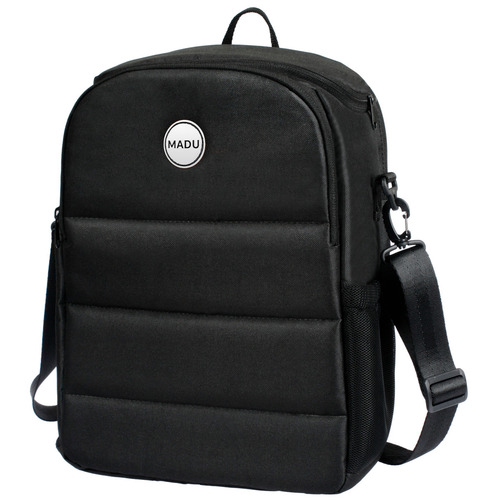 Mochila Bolso Premium Andes Matero Porta Notebook Madu Color Negro Diseño de la tela Liso