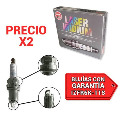 Bujia Jeep Grand Cherokee Laredo V8 4.7 05-10 Ngk Iridium