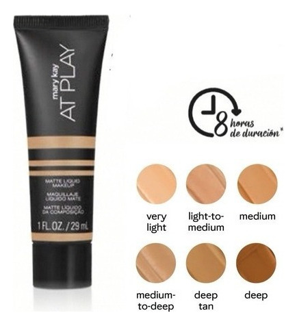 Maquillaje LĂquido Mate Mary Kay At Play Base Par Piel Grasa Tono MEDIUM TO DEEP