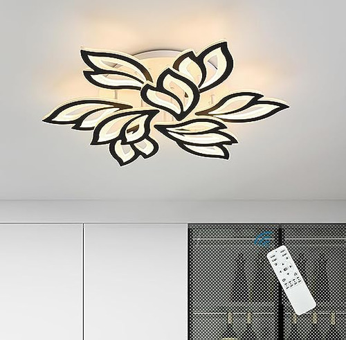 Lámpara De Techo Led Con Forma De Flor Moderna Regulable