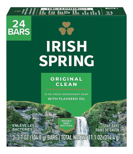 Irish Spring Bar Soap For Men, Original Clean