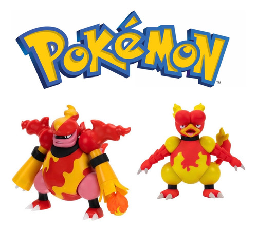 Lote Jazwares Figuras Pokémon Magmar Magmortar