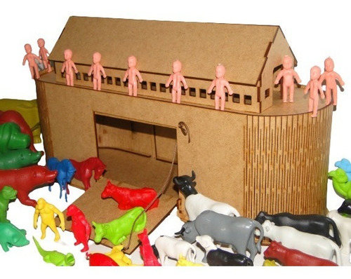 Promoção Arca Noé 60 Animais E 10 Pessoas