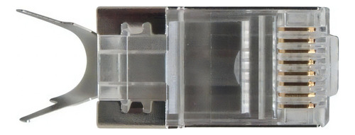 Conector RJ45 CAT6 Blindado Profissional Cat6a Cat7 Plug Kit C/10pçs
