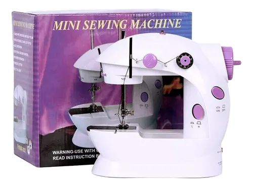Maquina De Coser Mini Sweing Machine Con Pedal Color Blanco
