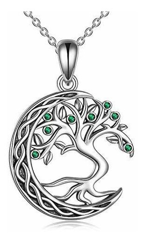 Collar Árbol De La Vida Plata Familia Celtic