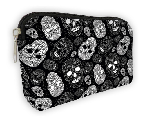 Imagem 4 de 5 de Kit Bolsa Com 1 Necessaire Isoflex - Black Skull Isoprene