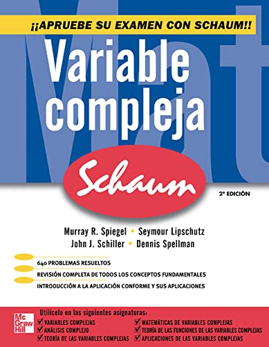 Libro Variable Compleja Schaum (2 Edicion) - Spiegel Murray