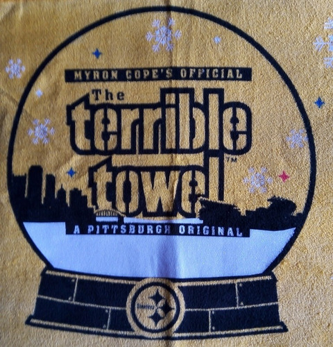 Toalla Terrible Modelo Globo De Nieve Acereros Pittsburgh