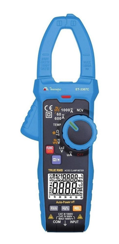 Imagem 2 de 2 de Alicate amperímetro digital Minipa ET-3367C 1000A