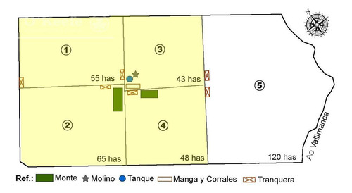 Campo En Venta 330 Has En Bolivar. Oportunidad De Campo 60 % Agrícola!
