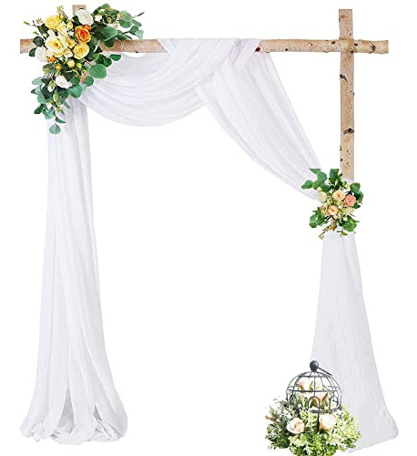 Tela Drapeada Arco Boda 1 Panel 28 X 19 Pie Cortina Aco Para