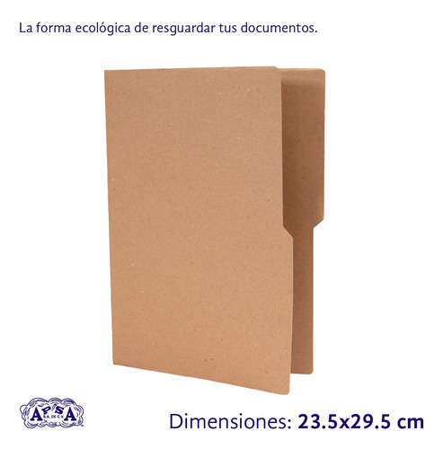 Folder Carta Kraft Marca Apsa