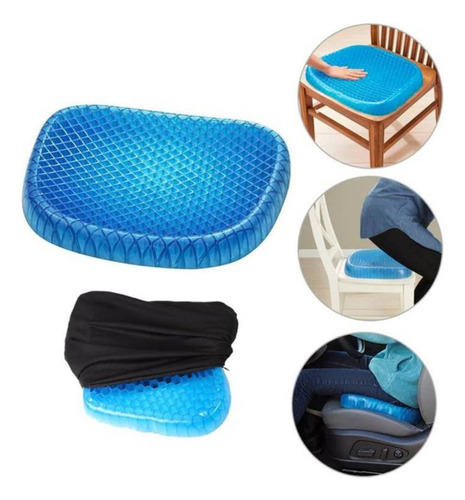 Asiento Flexible Cojin Gel Ortopedico  Auto Oficina Casa