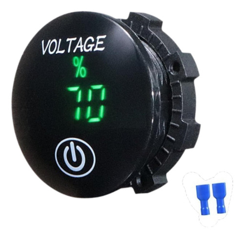 De Voltaje Digital De Automóvil 12 V 24v Voltímetro Verde