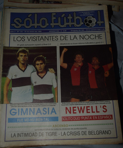 Revista Solo Futbol Los Visitantes De La Noche