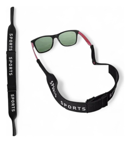 Sujeta Anteojos Ajustable De Neoprene Nautico Gris