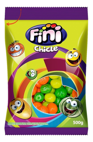 Chicle Frutas Surtidas Fini X500g