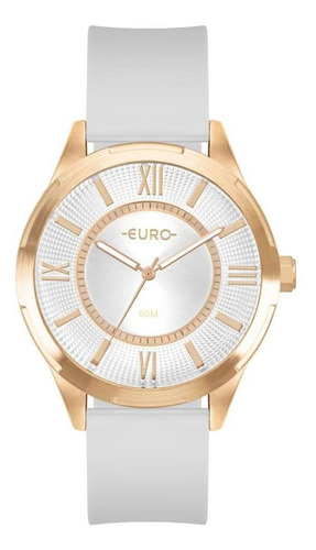 Relógio Feminino Pulseira De Silicone Off Euro Eu2036 Yqv/5