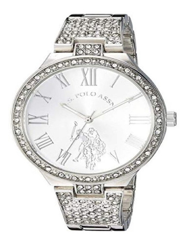 Us Polo Assn - Reloj Analógico Mujer 4031 -plateado