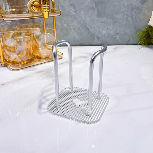 4 Organizador De Mesa Para Tazas De Café Plata 11x11x13cm